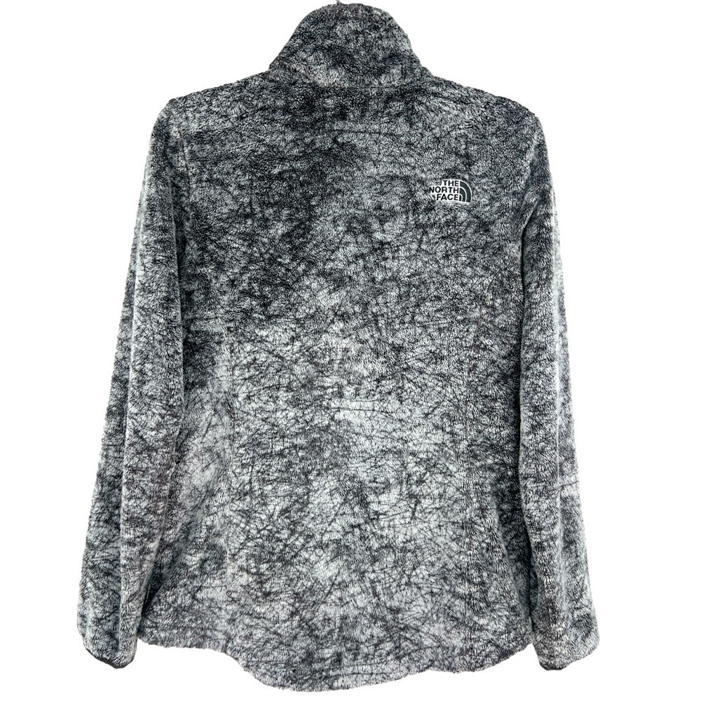 The North Face Women’s seasonal Osito Zip fuzzy, Fleece graphic, gray marble, SP - Picture 4 of 13